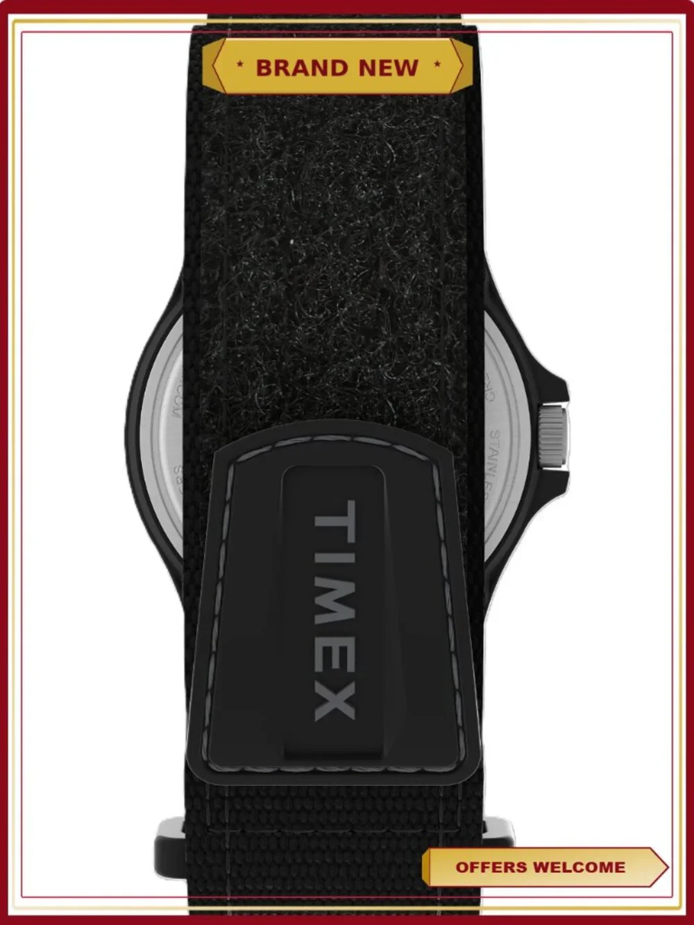 Men's Expedition Acadia Fabric Strap Watch, Black